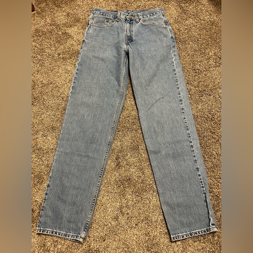 Vintage Y2K Era Levi's 550 Relaxed Fit Tapered Jeans MADE IN USA Fits 32x33